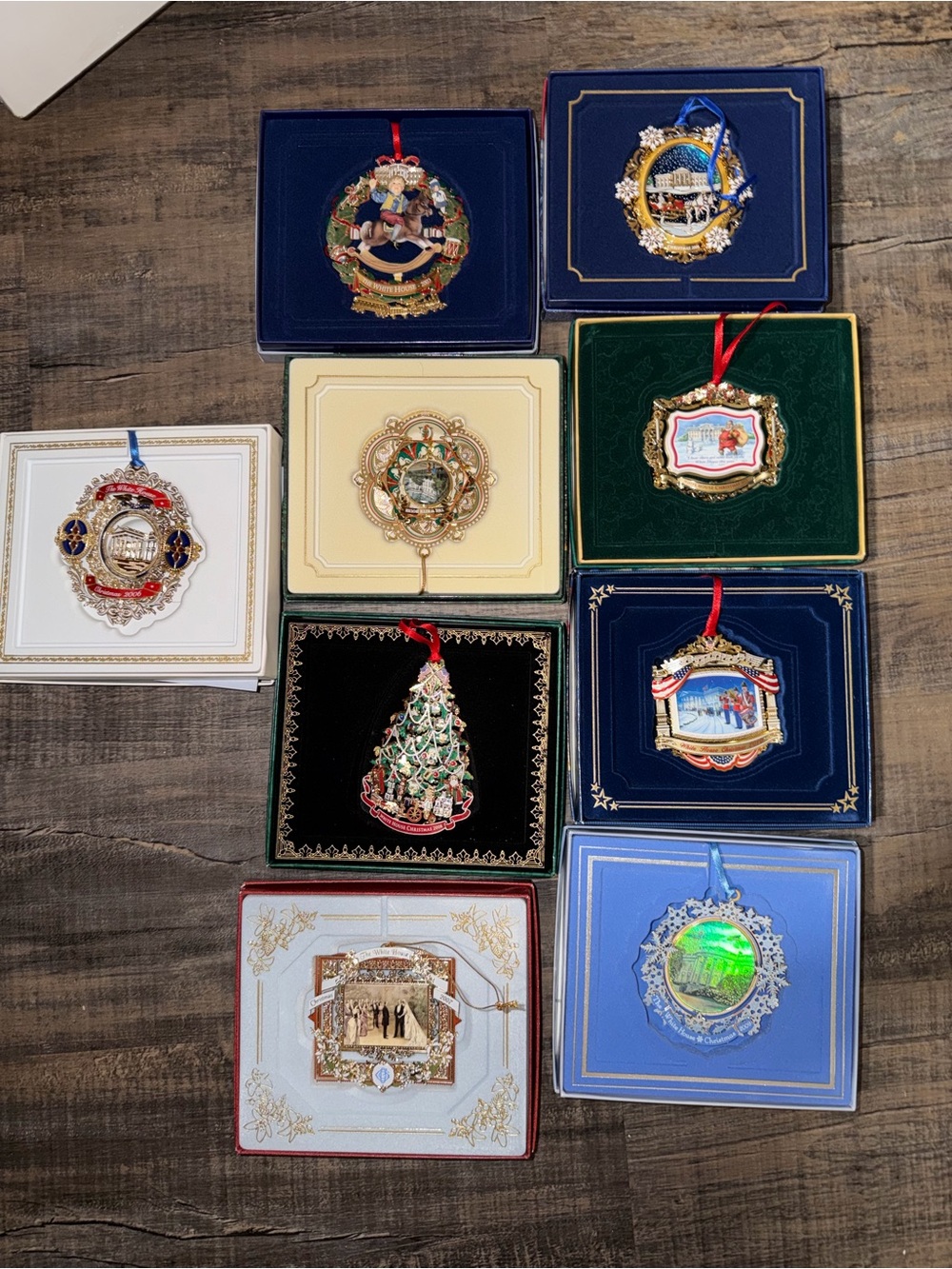 Holiday Ornaments - White House Collection 2003-2011 Set of 9